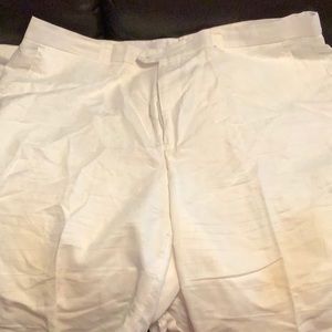White Linen Shorts